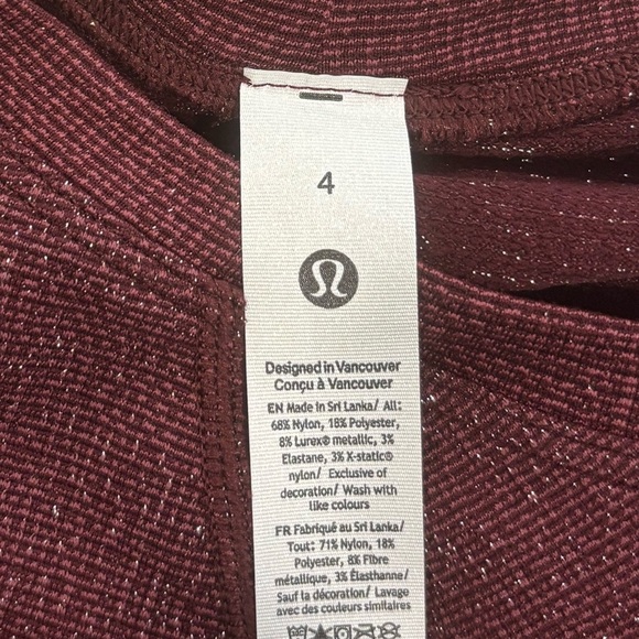 NWT Lululemon Swiftly Tech Long Sleeve Shirt *Race Sparkle In PXGN/BRYR Size 4 - Picture 6 of 8